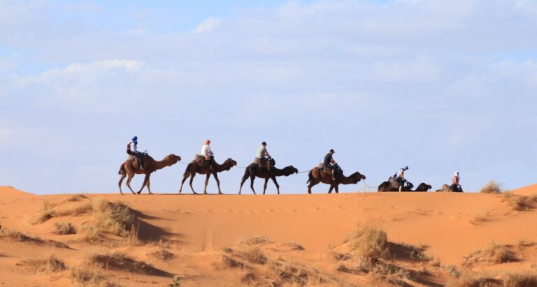 camel trekking Merzouga, Morocco