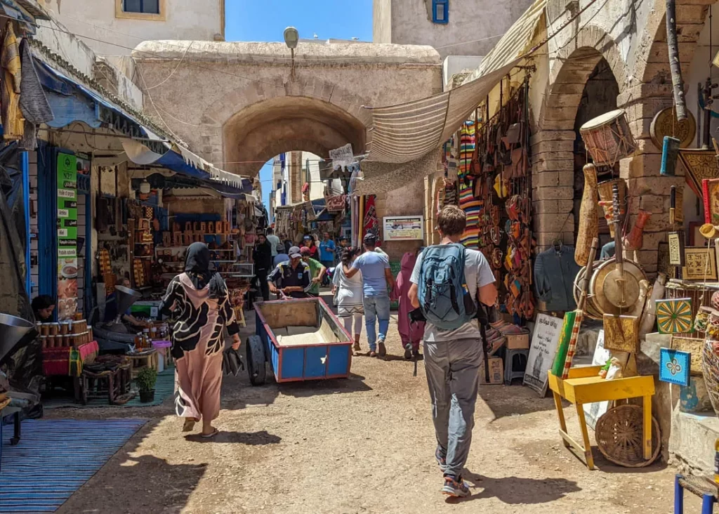 Private Excursion Marrakech to Essaouira visiting the vibrant artisan markets in Essaouira medina