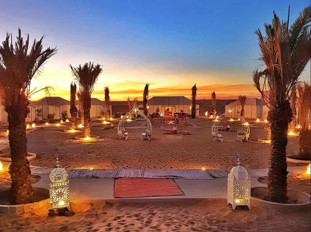 Luxury private tours Marrakech - desert camp experience on private desert tours from Marrakech