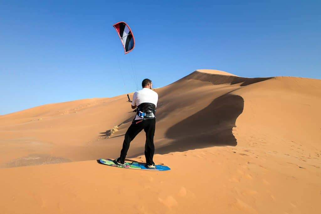Sandboarding in Merzouga